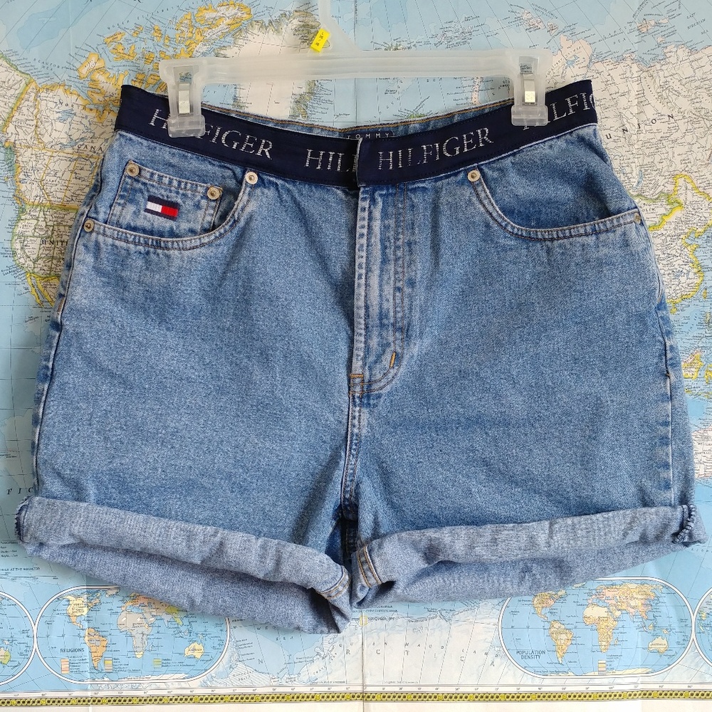 Tommy Hilfiger Vintage High Waist Jean Shorts 10